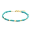 Marlù - Cavigliera con rondelle turchesi