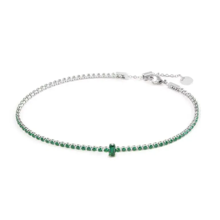 Marlù - Cavigliera tennis zircone centrale