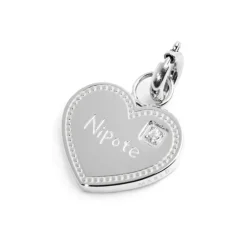 Marlù Charm cuore nipote con zircone