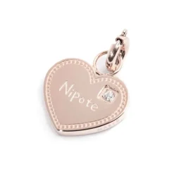 Marlù Charm cuore nipote con zircone