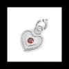 Marlù - CIONDOLO CUORE CON CRISTALLO ROSSO ACCIAIO