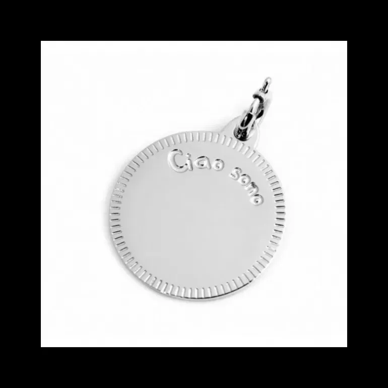 Marlù - CIONDOLO DA INCISIONE PER PELOSETTI ACCIAIO