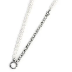 Marlù - Collana perle con catena a sfere