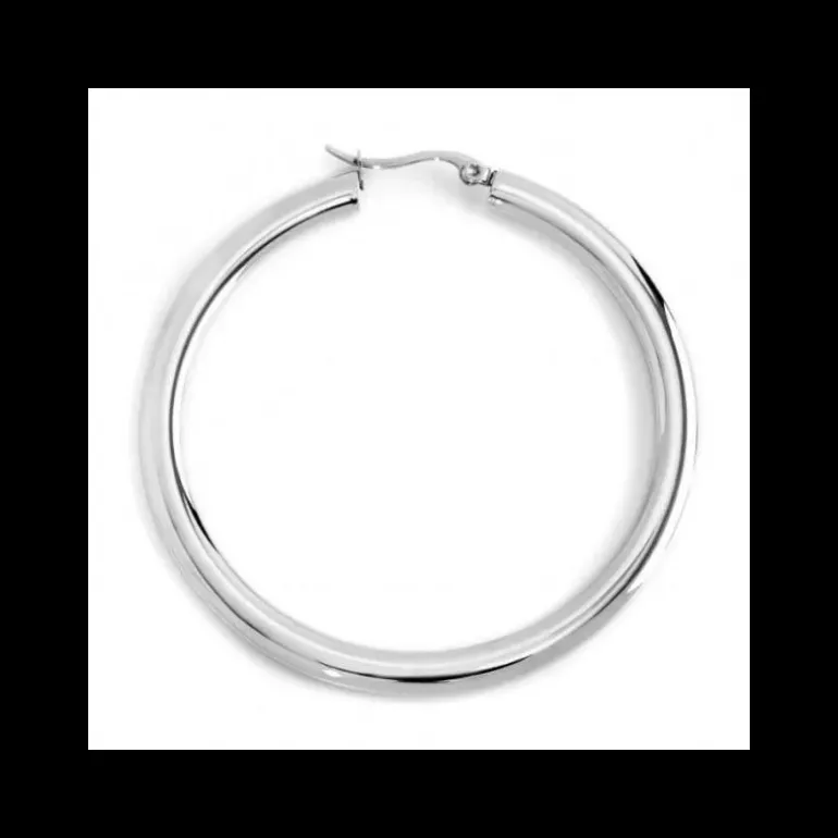 Marlù - MONO ORECCHINO ACCIAIO CERCHIO DIAMETRO 6CM