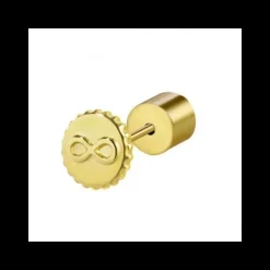 Marlù - ORECCHINO A LOBO CON SIMBOLO INFINITO PVD ORO