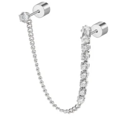 Marlù - Orecchino a lobo multindosso tennis pendente