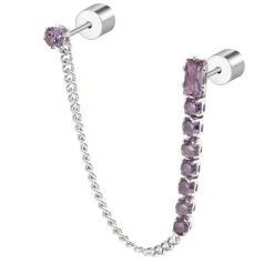 Marlù - Orecchino a lobo multindosso tennis pendente