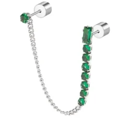 Marlù - Orecchino a lobo multindosso tennis pendente