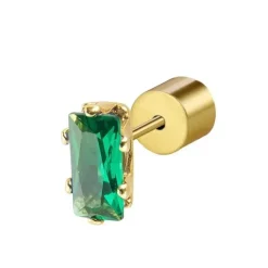 Marlù - Orecchino a lobo zircone baguette