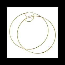 Marlù - ORECCHINO CERCHIO 85 MM PVD ORO