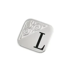 Marlù Piastrina quadrata con lettera changy