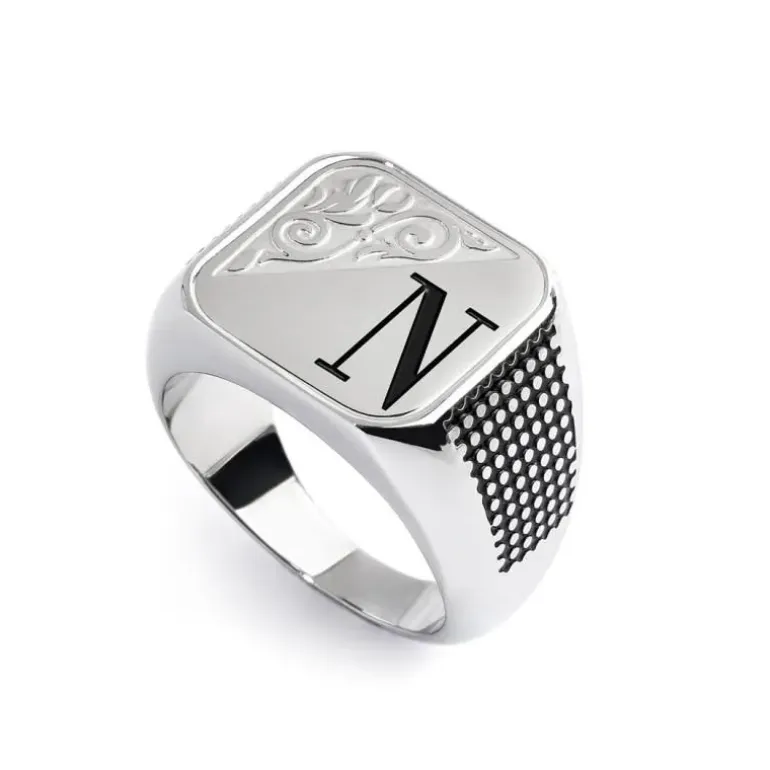 Marlù Piastrina quadrata con lettera changy