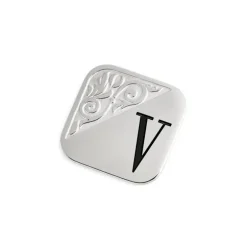 Marlù Piastrina quadrata con lettera changy