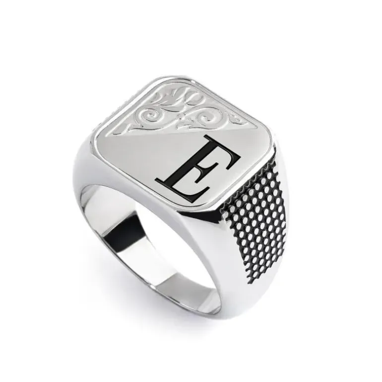 Marlù Piastrina quadrata con lettera changy