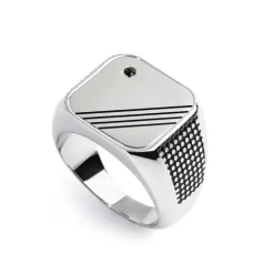 Marlù Piastrina quadrata cristallo e linee changy