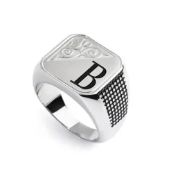 Marlù Piastrina quadrata con lettera changy