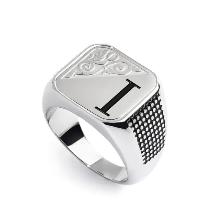 Marlù Piastrina quadrata con lettera changy