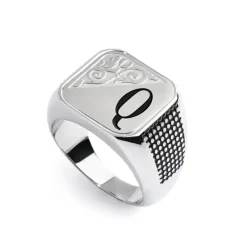 Marlù Piastrina quadrata con lettera changy