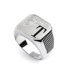 Marlù Piastrina quadrata con lettera changy