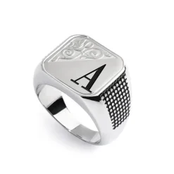 Marlù Piastrina quadrata con lettera changy