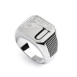 Marlù Piastrina quadrata con lettera changy