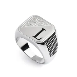 Marlù Piastrina quadrata con lettera changy