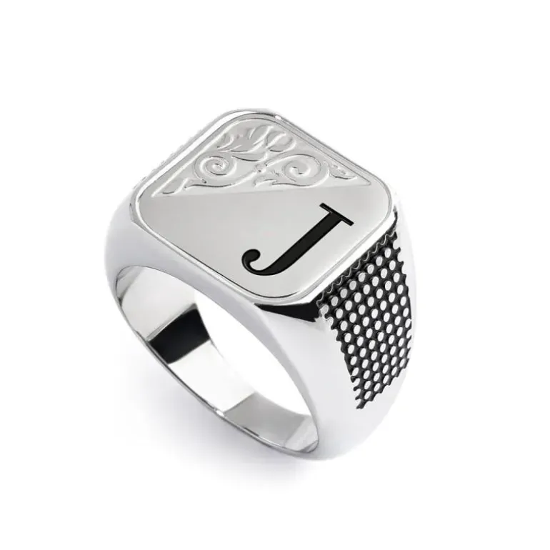 Marlù Piastrina quadrata con lettera changy