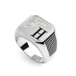 Marlù Piastrina quadrata con lettera changy