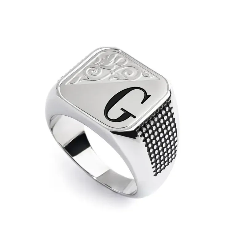 Marlù Piastrina quadrata con lettera changy