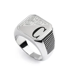 Marlù Piastrina quadrata con lettera changy