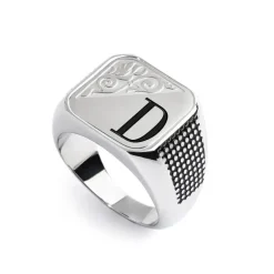 Marlù Piastrina quadrata con lettera changy