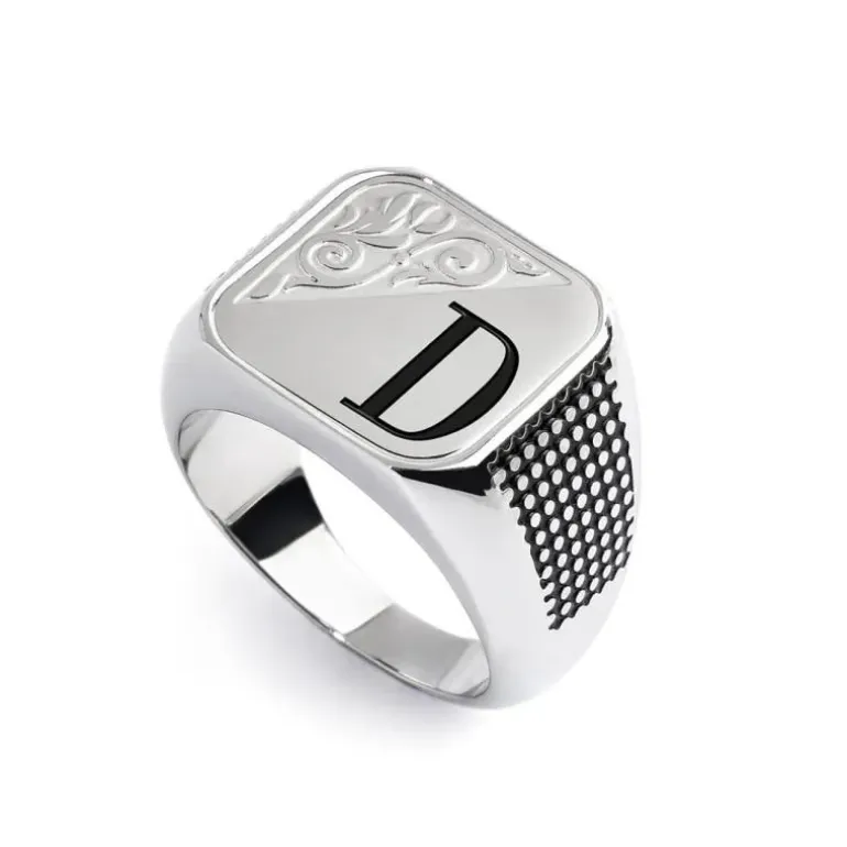 Marlù Piastrina quadrata con lettera changy