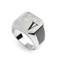 Marlù Piastrina quadrata con lettera changy