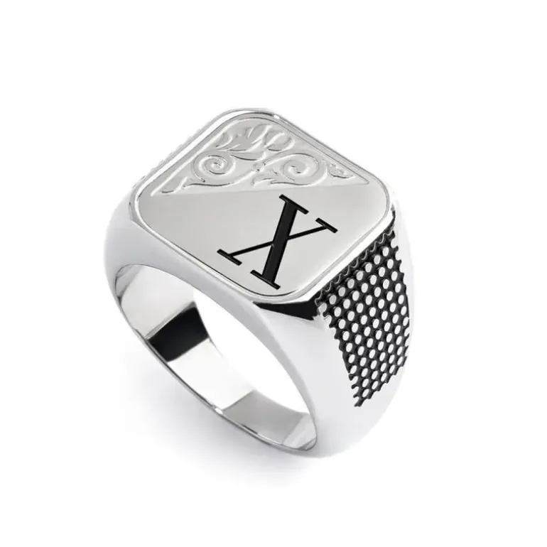 Marlù Piastrina quadrata con lettera changy