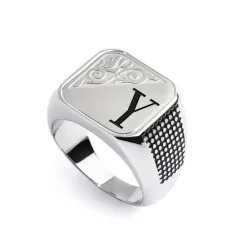 Marlù Piastrina quadrata con lettera changy