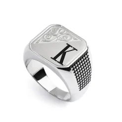 Marlù Piastrina quadrata con lettera changy