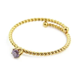 Marlù anello con zircone viola