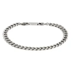 Marlù BRACCIALE ACCIAIO CATENA GRUMETTA 4 MM