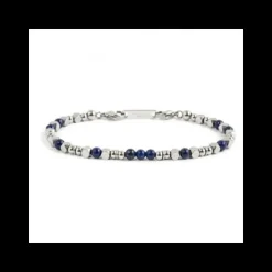 Marlù BRACCIALE ACCIAIO PIETRE LAPIS ED EMATITE