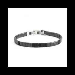 Marlù BRACCIALE IN EMATITE SATINATA CON TEXTURE