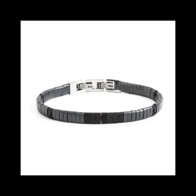 Marlù BRACCIALE IN EMATITE SATINATA CON TEXTURE