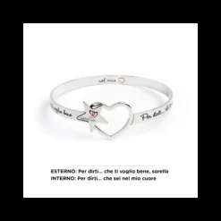 Marlù BRACCIALE RIGIDO STELLA ACCIAIO