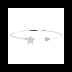 Marlù BRACCIALE RIGIDO STELLA MARINA CON STRAS