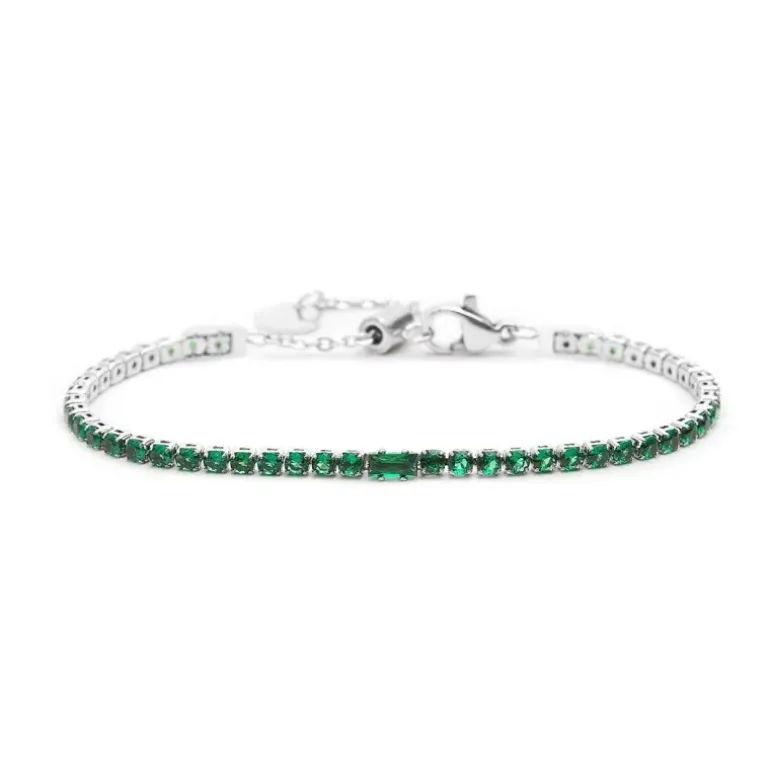 Marlù Bracciale tennis 2,5mm con zircone centrale