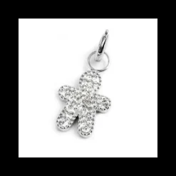Marlù CHARM BIMBO CRISTALLI BIANCHI ACCIAIO