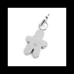 Marlù CHARM BIMBO CRISTALLI BIANCHI ACCIAIO