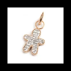 Marlù CIONDOLO BIMBO CRISTALLI BIANCHI PVD ROSE'