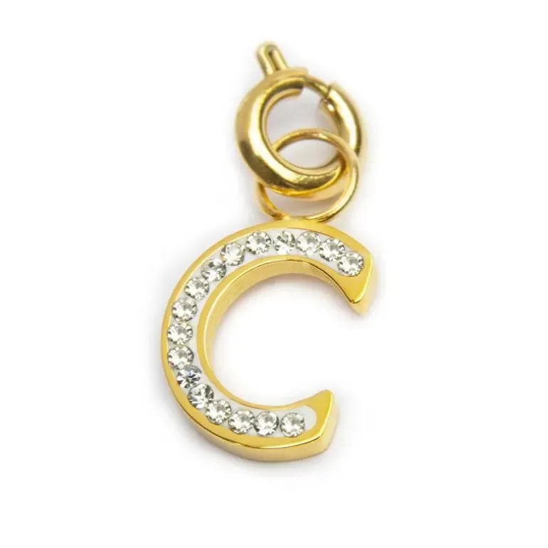 Marlù CIONDOLO lettera C con cristalli