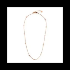 Marlù Collana Acciaio 44Cm Con Sfere Pvd Rosè