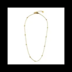 Marlù Collana Acciaio 44Cm Con Sfere Pvd Oro